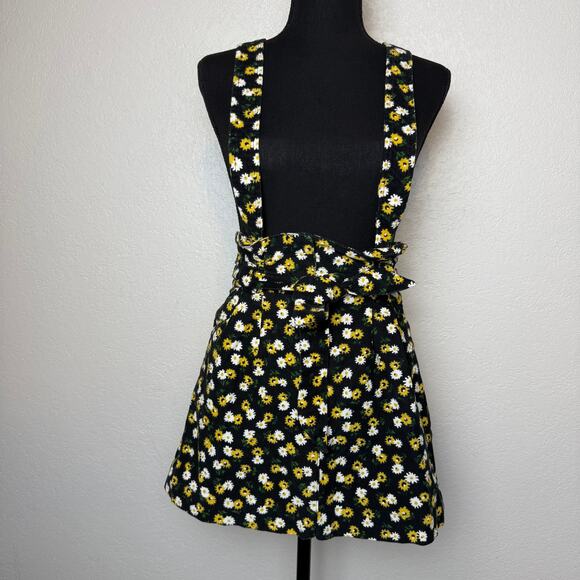 Urban Outfitters Floral Ireley Corduroy Skirtall Overall - Picture 1 of 8